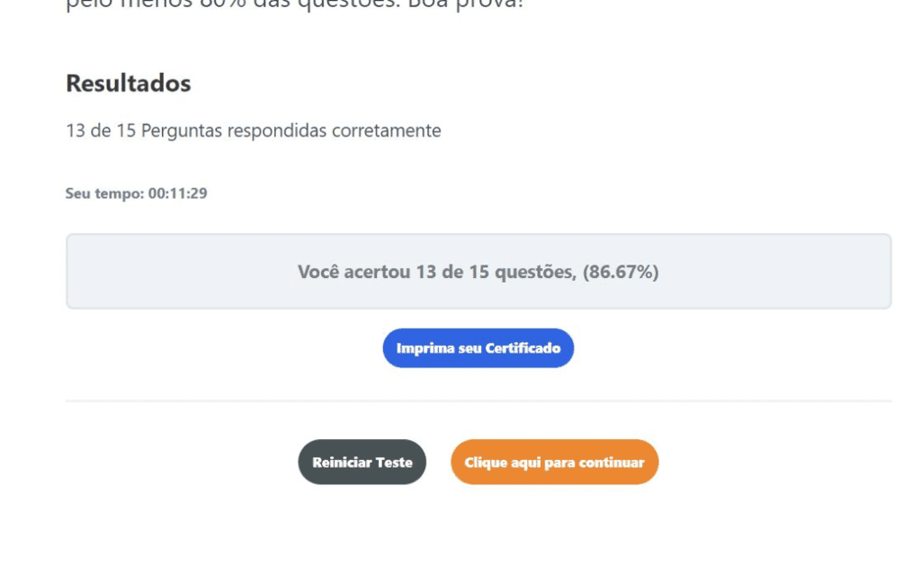 consultoria em data driving - an&aacute;lise de dados nas estrat&eacute;gias de marketing - nota do thaner no curso da reportei academy