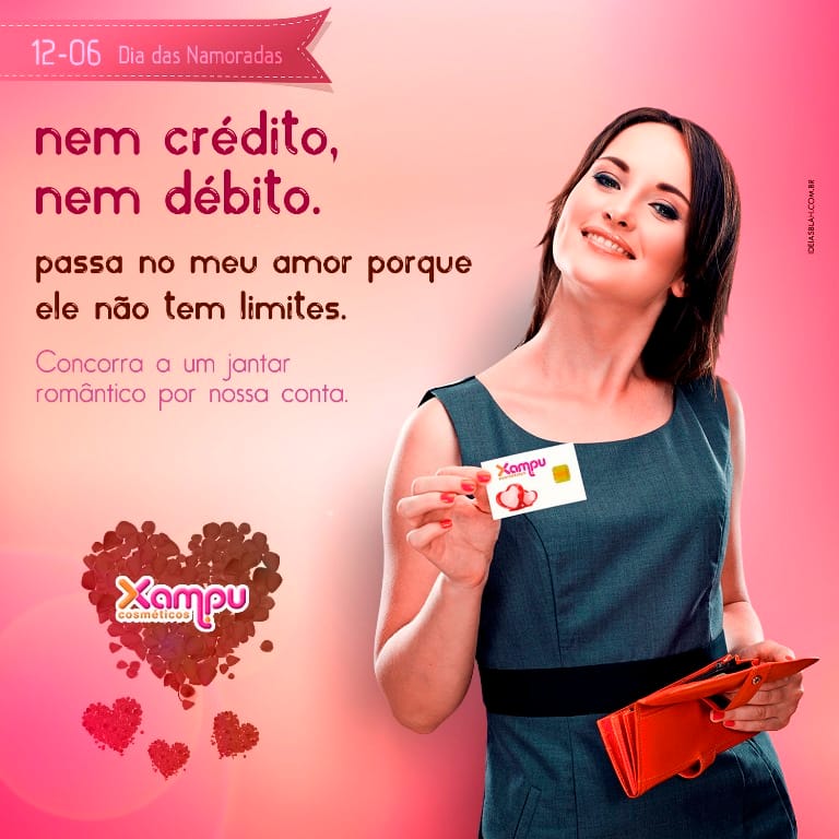 campanha da xampu cosm&eacute;ticos para os dias dos namorados